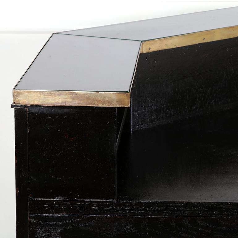 Legno Scrivania francese Napoleone III per negozianti A.I.C. 1840 in vendita