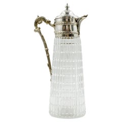 Vintage French Napoleon III silver jug or decanter