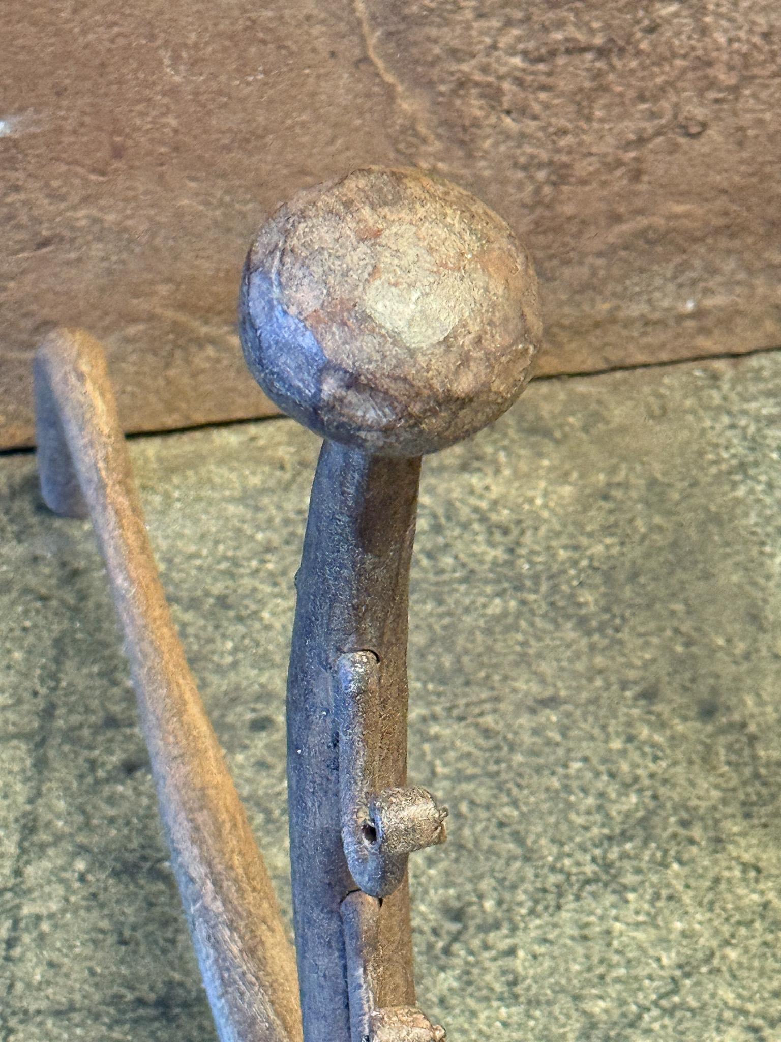 French Napoleon III Style Andirons or Firedogs, 20th Century For Sale 6