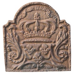 Parafuoco francese in stile Napoleone III con "Armi di Francia", 20° secolo