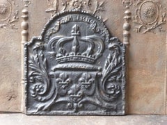 French Napoleon III Style 'Arms of France' Fireback