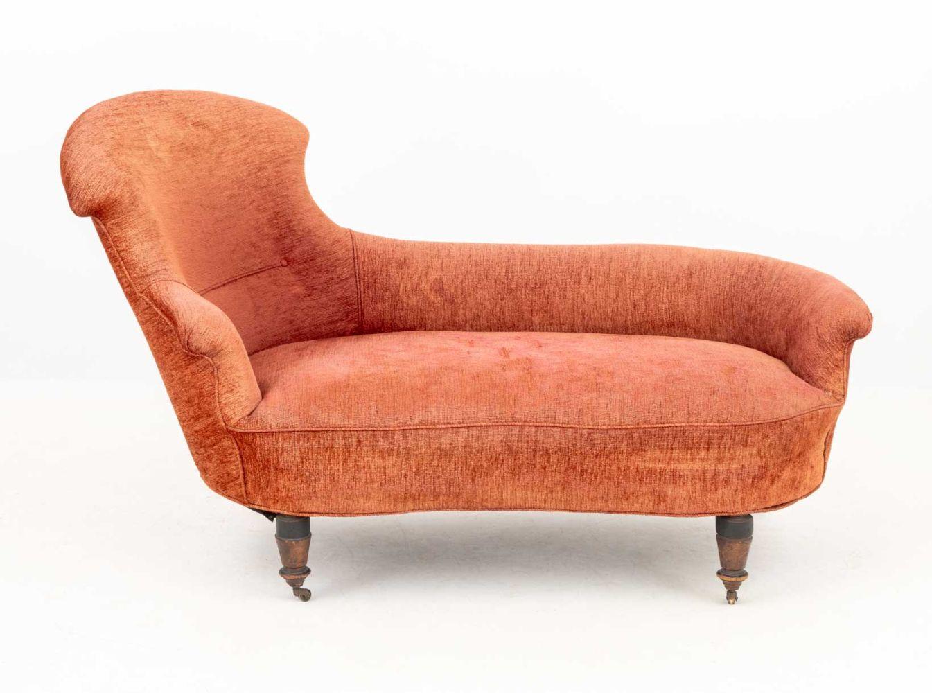 Chaise longue francesa estilo Napoleón III Francés en venta