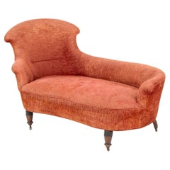 French Napoleon III Style Chaise Lounge