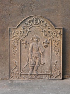French Napoleon III Style 'D'Artagnan' Fireback / Backsplash, 20th Century
