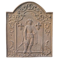 French Napoleon III Style 'D'Artagnan' Fireback / Backsplash, 20th Century