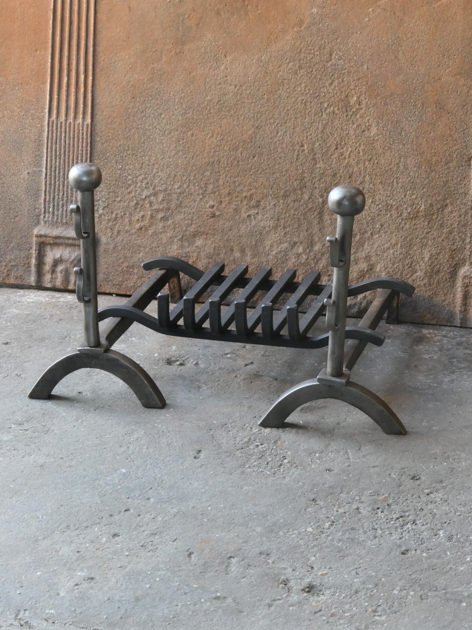 20th Century French Napoleon III Style Fire Grate, Fireplace Grate