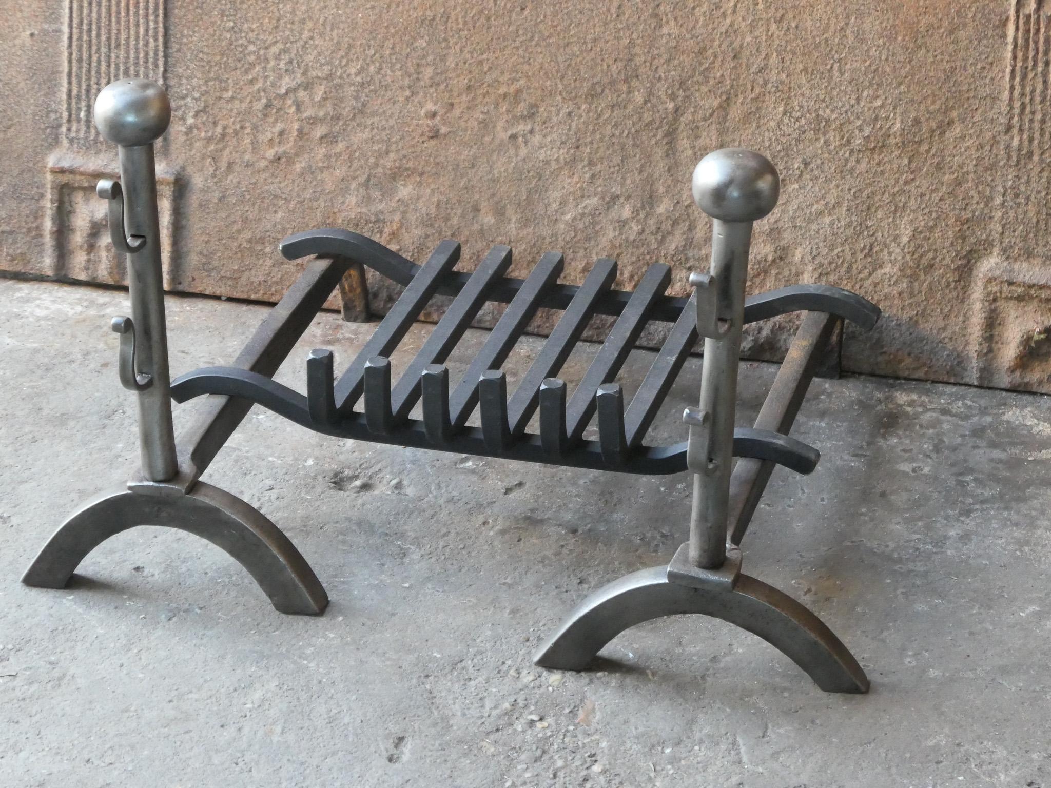 French Napoleon III Style Fire Grate, Fireplace Grate 1