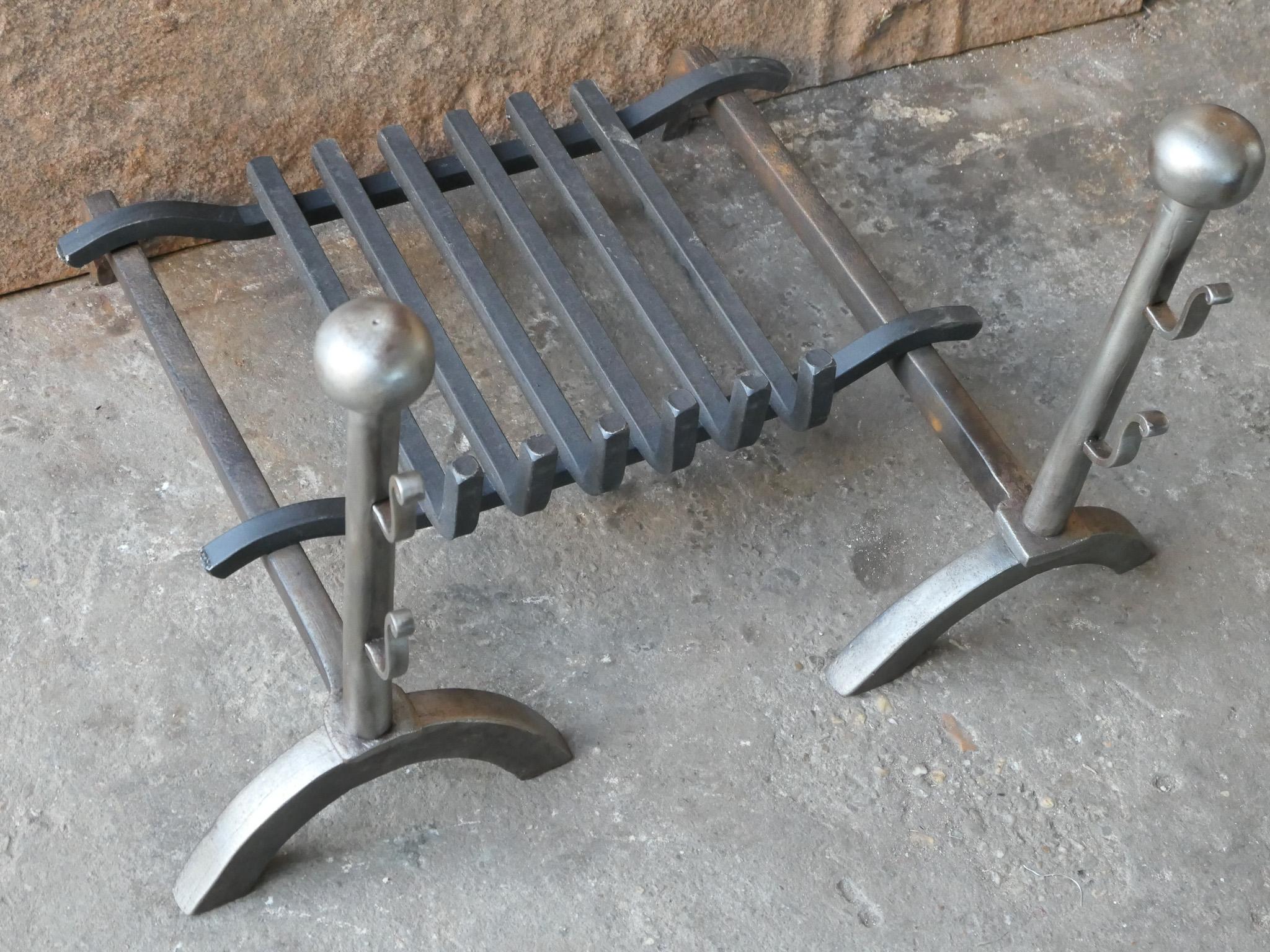 French Napoleon III Style Fire Grate, Fireplace Grate 3