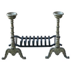 Grille de cheminée française de style Napoléon III, grille de cheminée