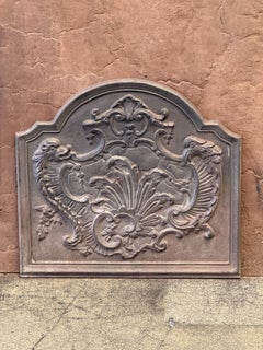 French Napoleon III Style Fireback / Backsplash, 20th Century