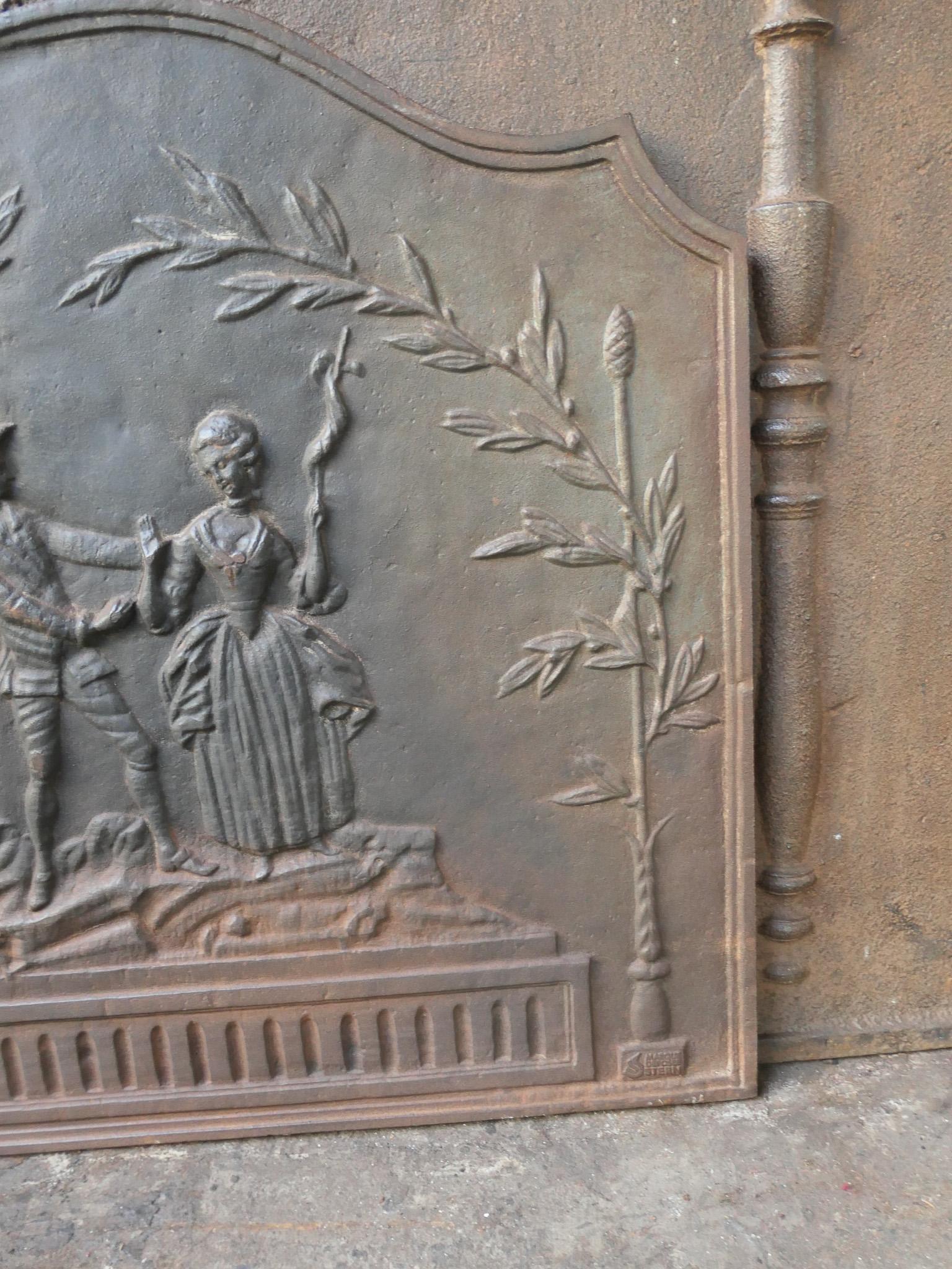 Plaque de cheminée / dosseret de style Napoléon III en vente 3