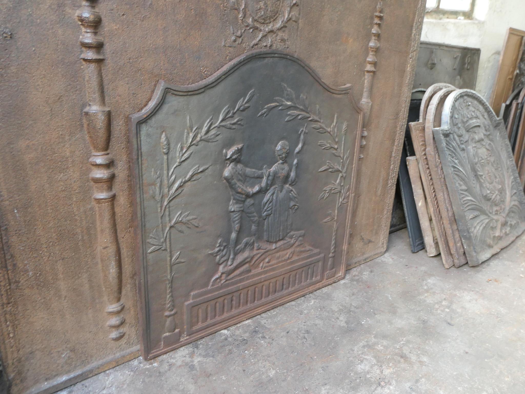 Plaque de cheminée / dosseret de style Napoléon III en vente 4