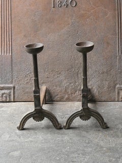 French Napoleon III Style Firedogs or Andirons