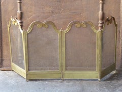 French Napoleon III Style Fireplace Screen or Fire Screen