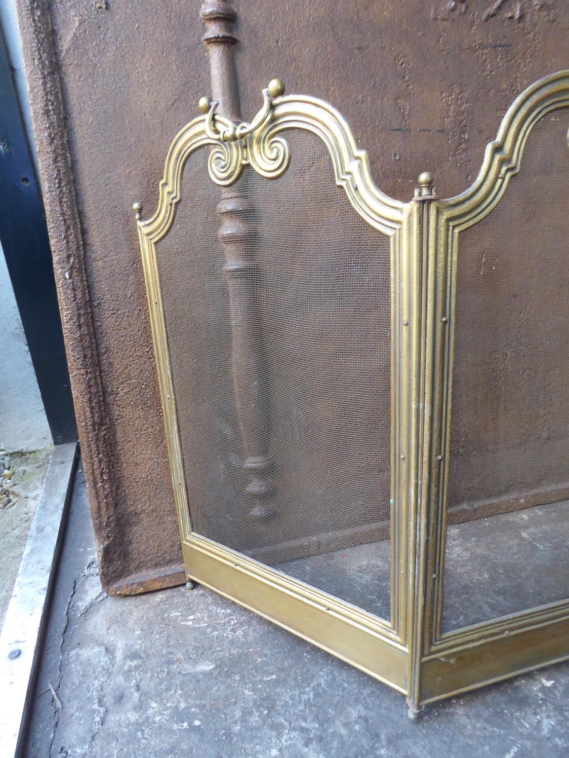 20th Century French Napoleon III Style Fireplace Screen or Fire Screen