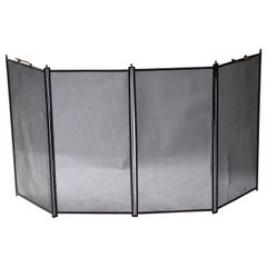 Antique French Napoleon III Style Fireplace Screen or Fire Screen