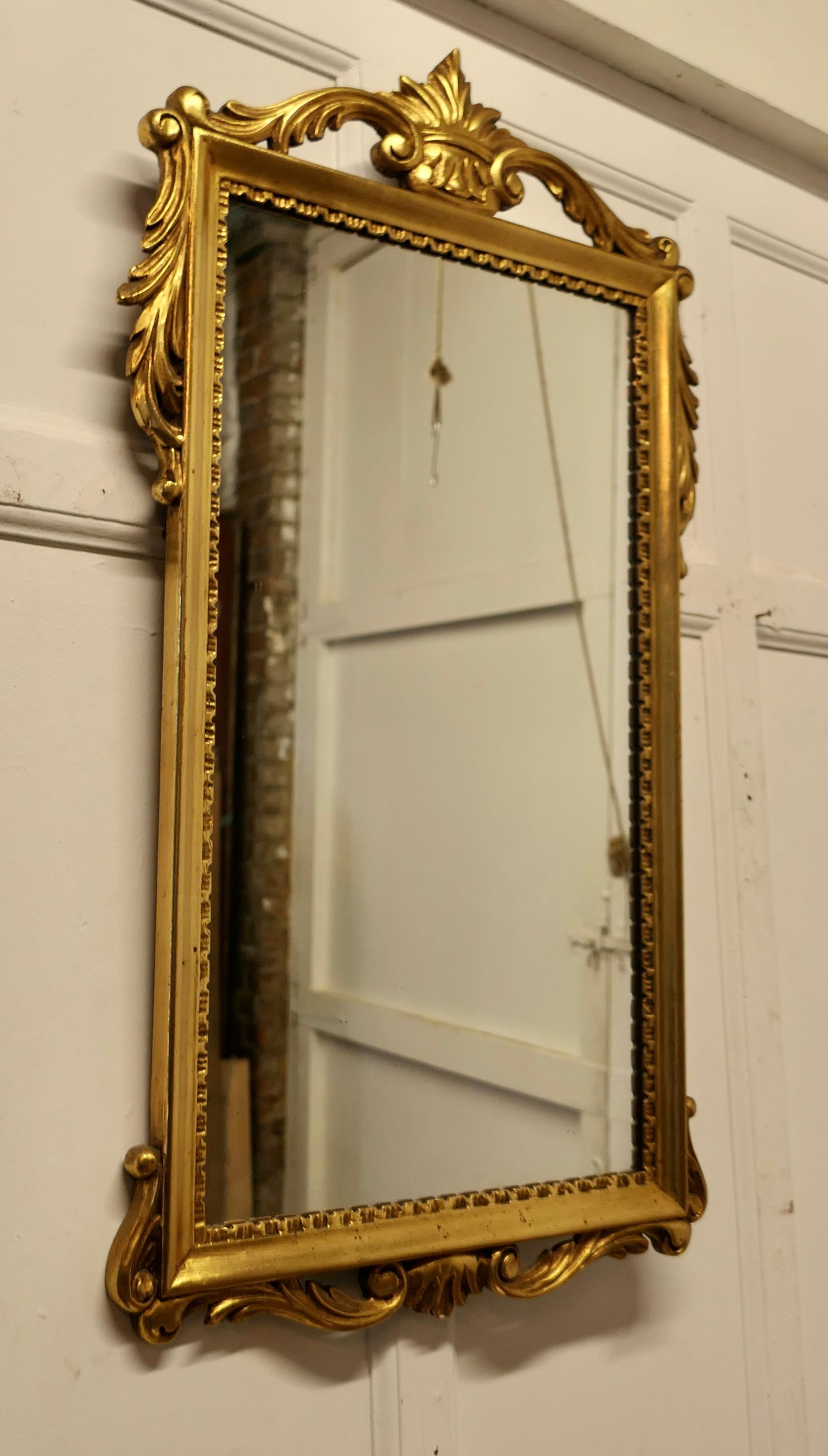 20th Century French Napoleon III Style Gilt Wall Mirror, Crown Crest   This is a very attract For Sale