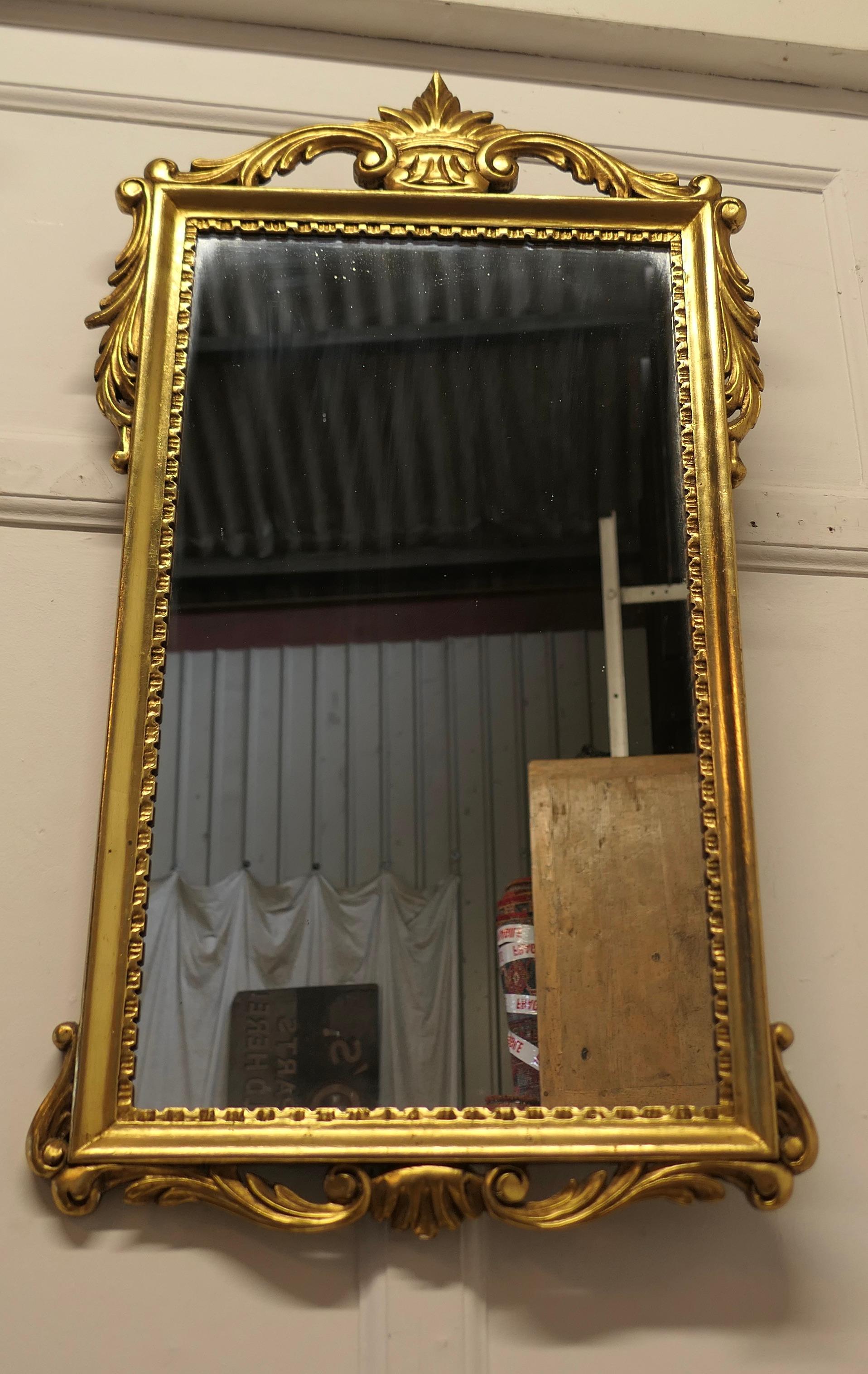 French Napoleon III Style Gilt Wall Mirror, Crown Crest   This is a very attract For Sale 3