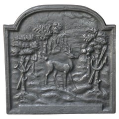 French Napoleon III Style 
Hunt at the Court
 Fireback / Backsplash