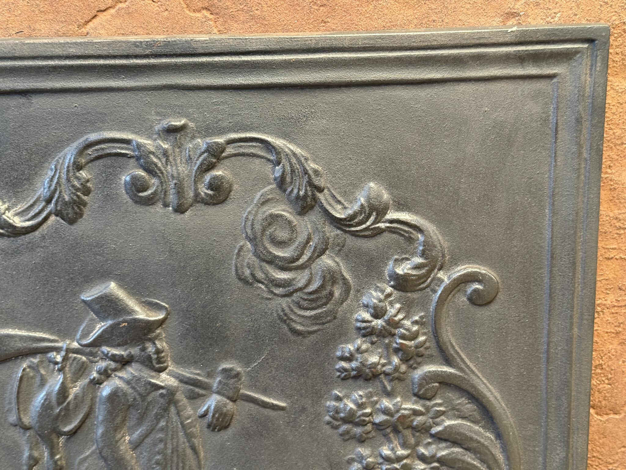 French Napoleon III Style 'Hunter' Fireback / Backsplash, 20th Century en venta 2
