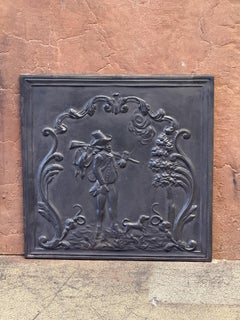Plaque de cheminée / dosseret de style Napoléon III, 20e siècle