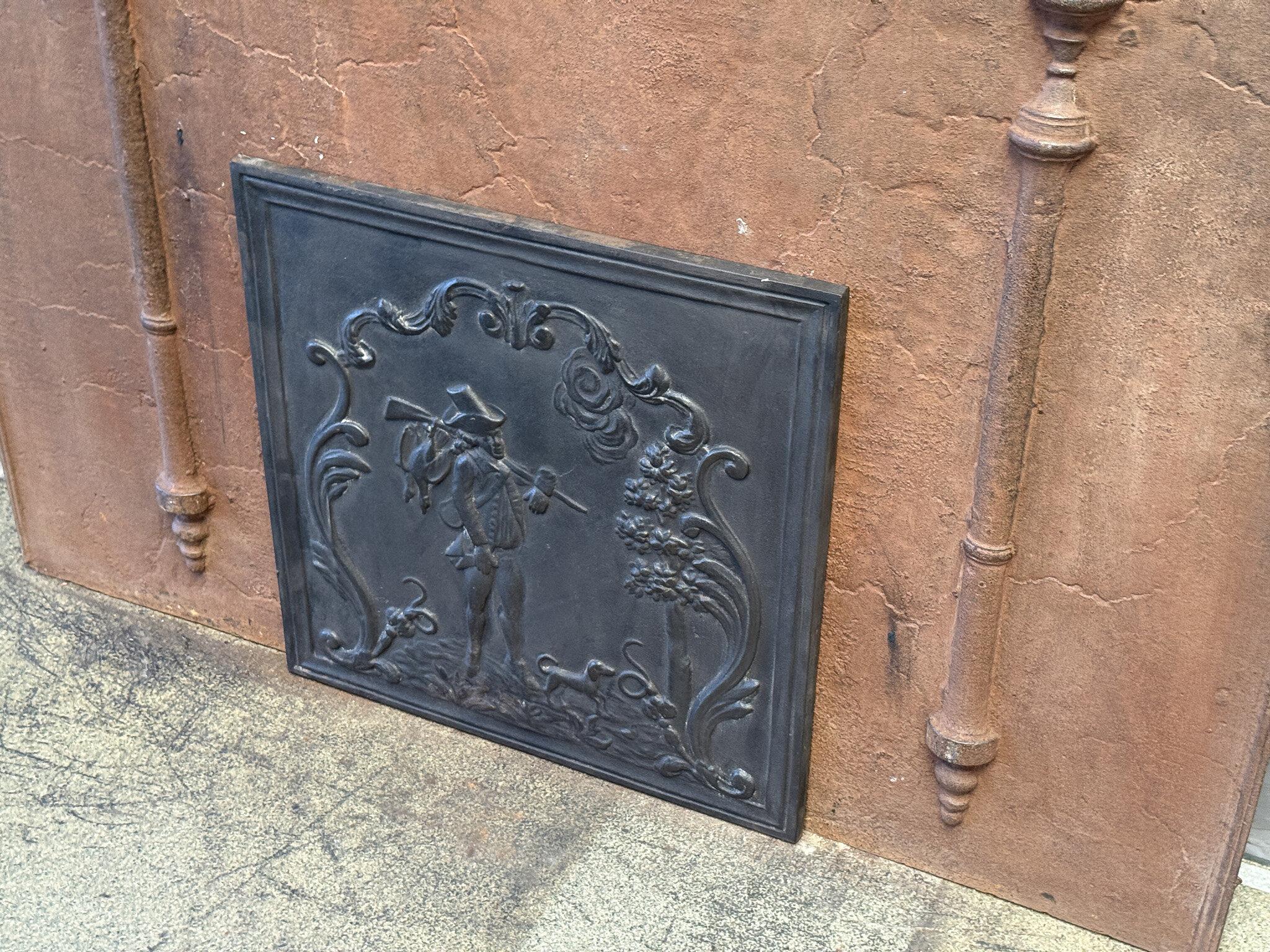 French Napoleon III Style 'Hunter' Fireback / Backsplash, 20th Century Francés en venta