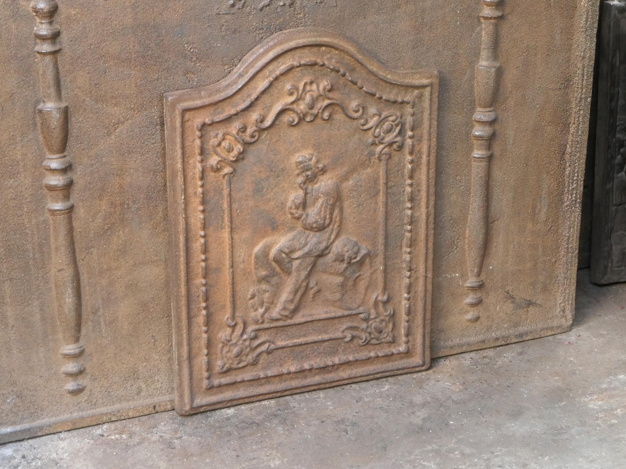 20th Century French Napoleon III Style 'Man' Fireback / Backsplash, 20th C. For Sale