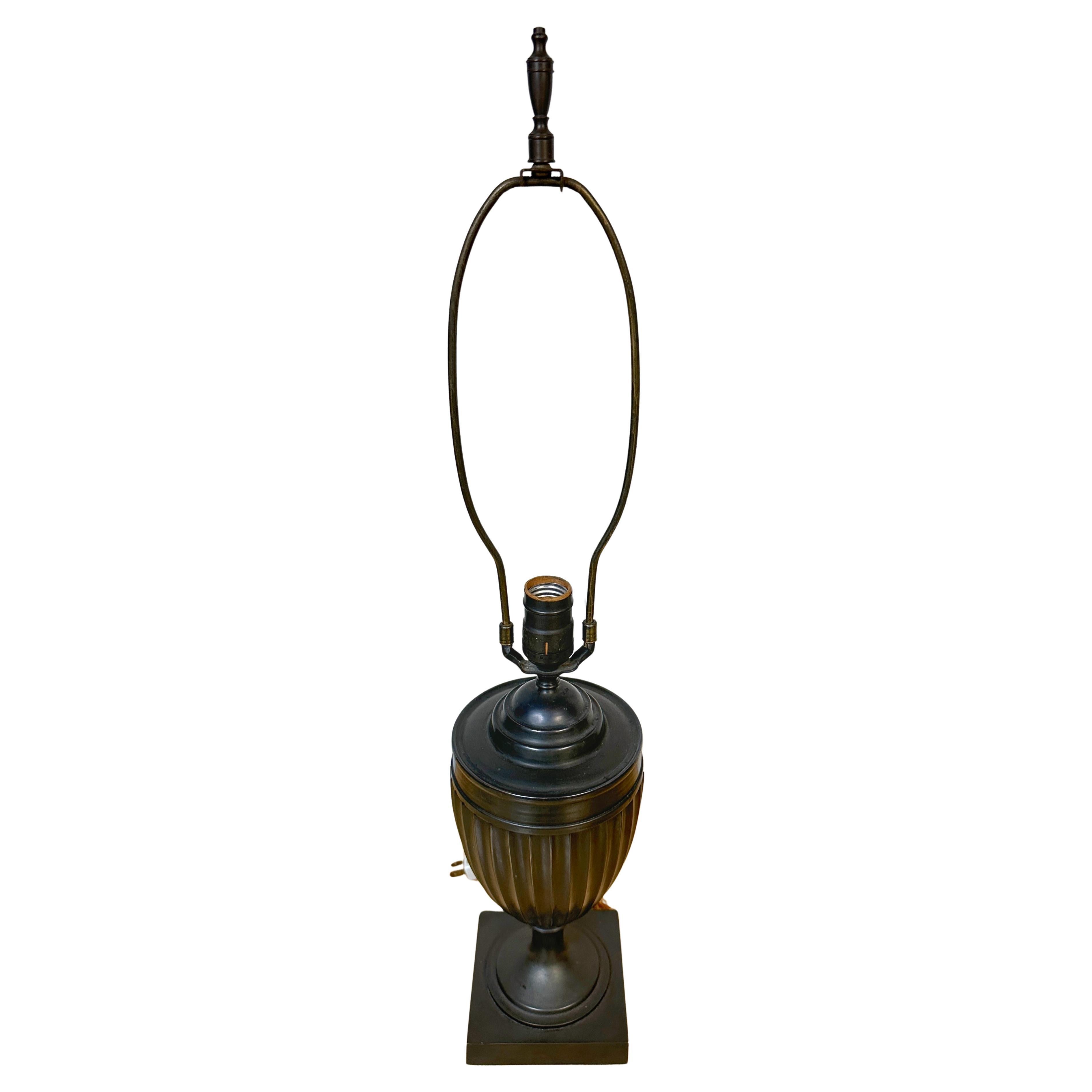 French Napoleon III Style Neoclassic Bronze  Fluted Urn