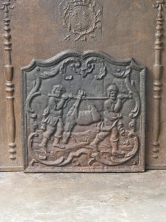 French Napoleon III Style 'Return from the Hunt' Fireback / Backsplash