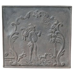 French Napoleon III Style 
Return from the Hunt
 Fireback / Backsplash