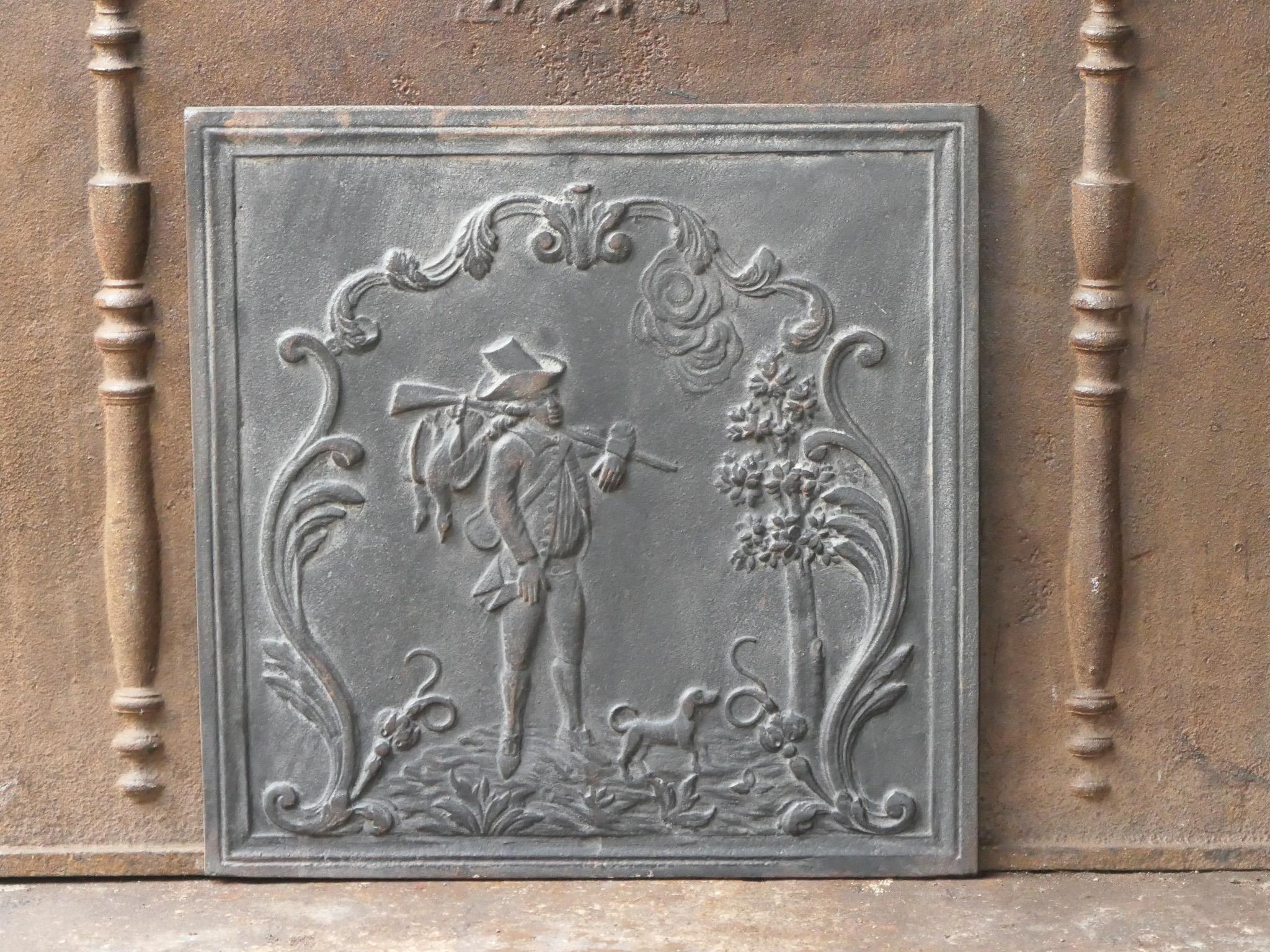 20th Century French Napoleon III Style 'Return from the Hunt' Fireback / Backsplash For Sale