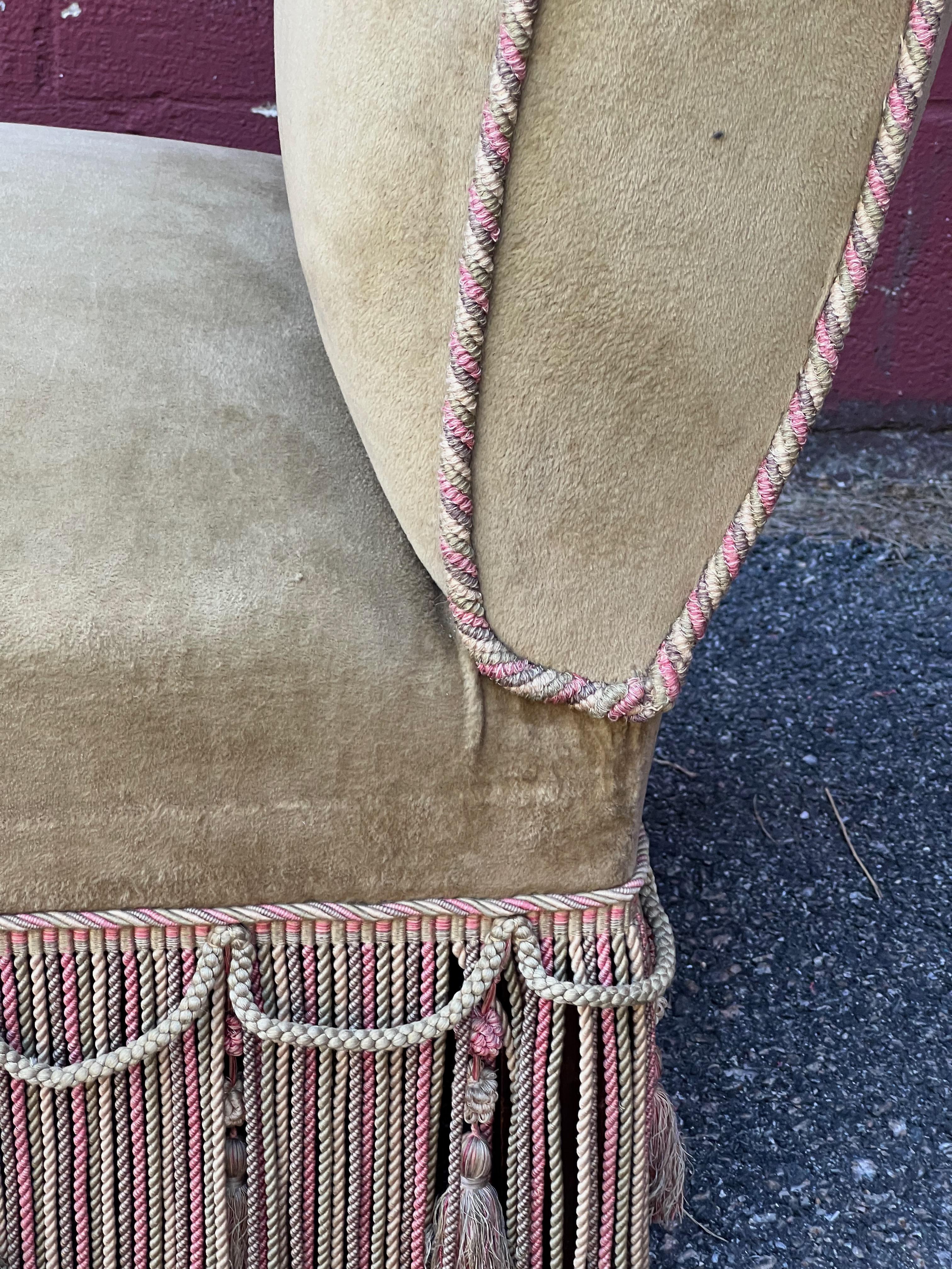 French Napoleon III Style Slipper Chair For Sale 5