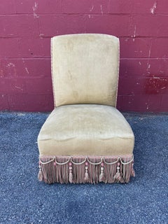 French Napoleon III Style Slipper Chair
