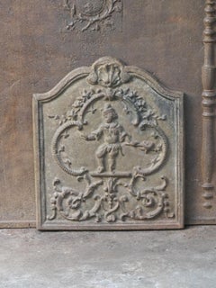 Plaque de cheminée / crédence arrière de style Louis XV français « Street Musician »