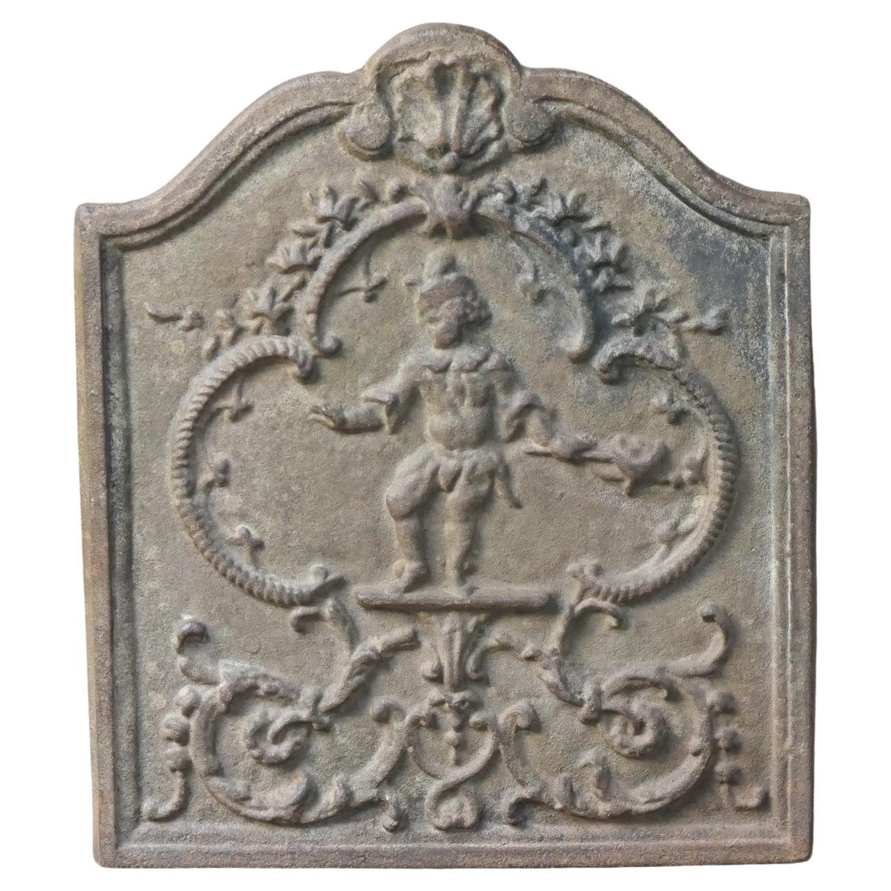 Plaque de cheminée / crédence arrière de style Louis XV français « Street Musician »