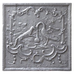 French Napoleon III Style 'The Fox and the Stork' Fireback