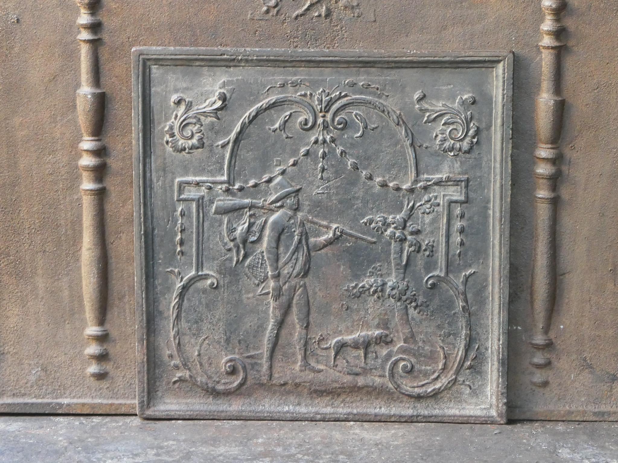 Calco Napoleone III francese  Stile 'Il cacciatore' Fireback / Backsplash in vendita