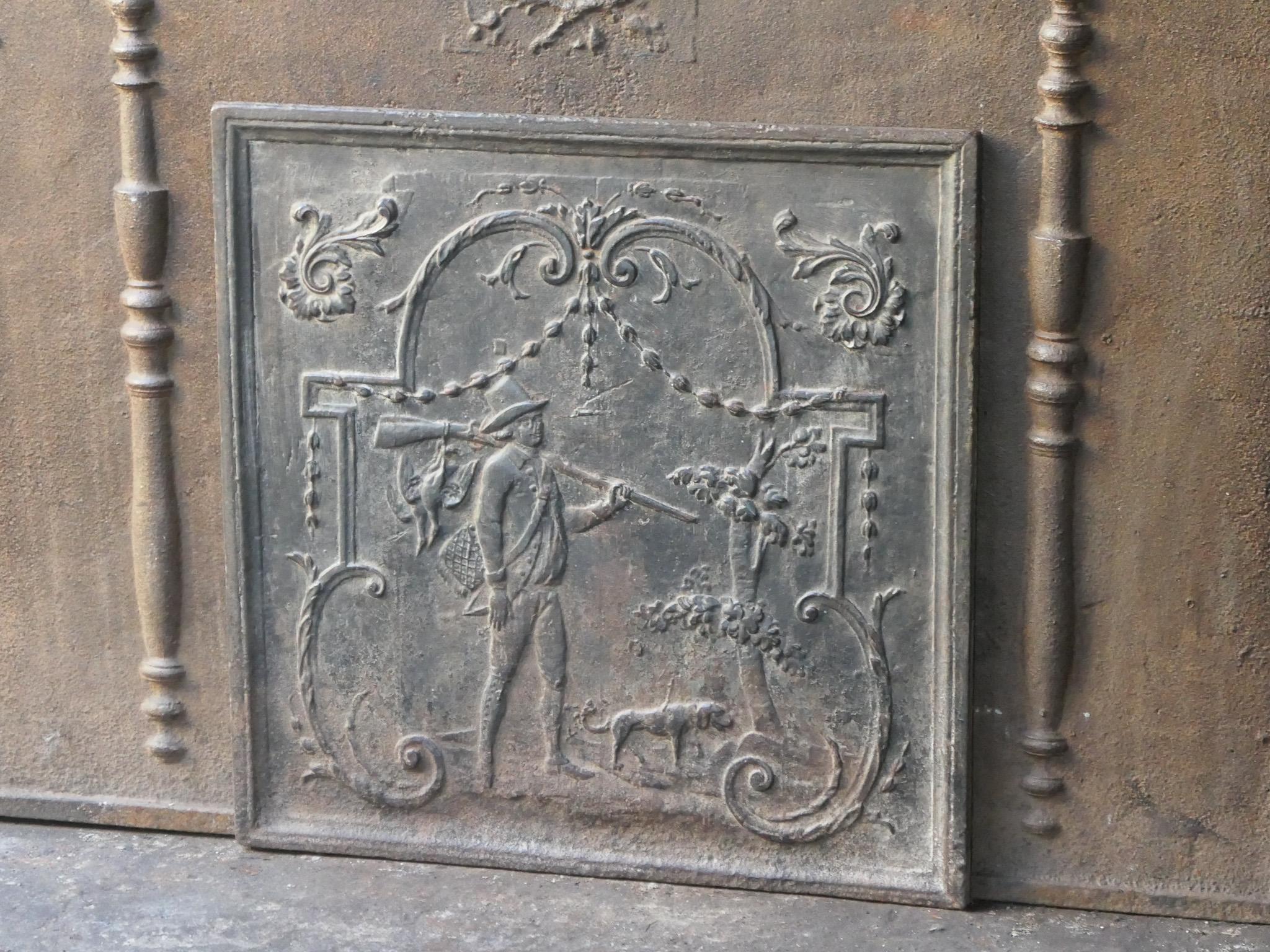 Napoleone III francese  Stile 'Il cacciatore' Fireback / Backsplash In condizioni buone in vendita a Soest, NL