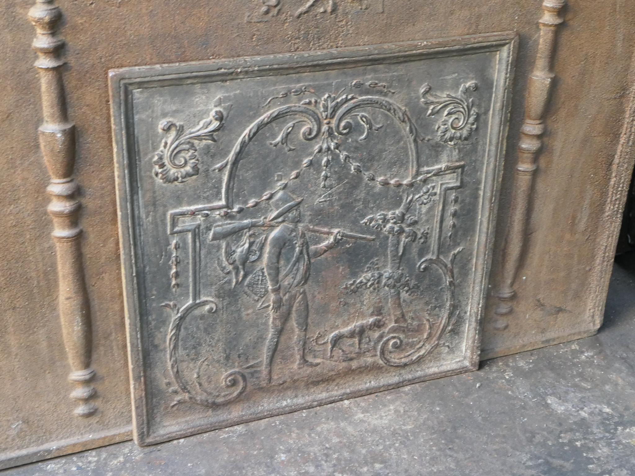 XX secolo Napoleone III francese  Stile 'Il cacciatore' Fireback / Backsplash in vendita