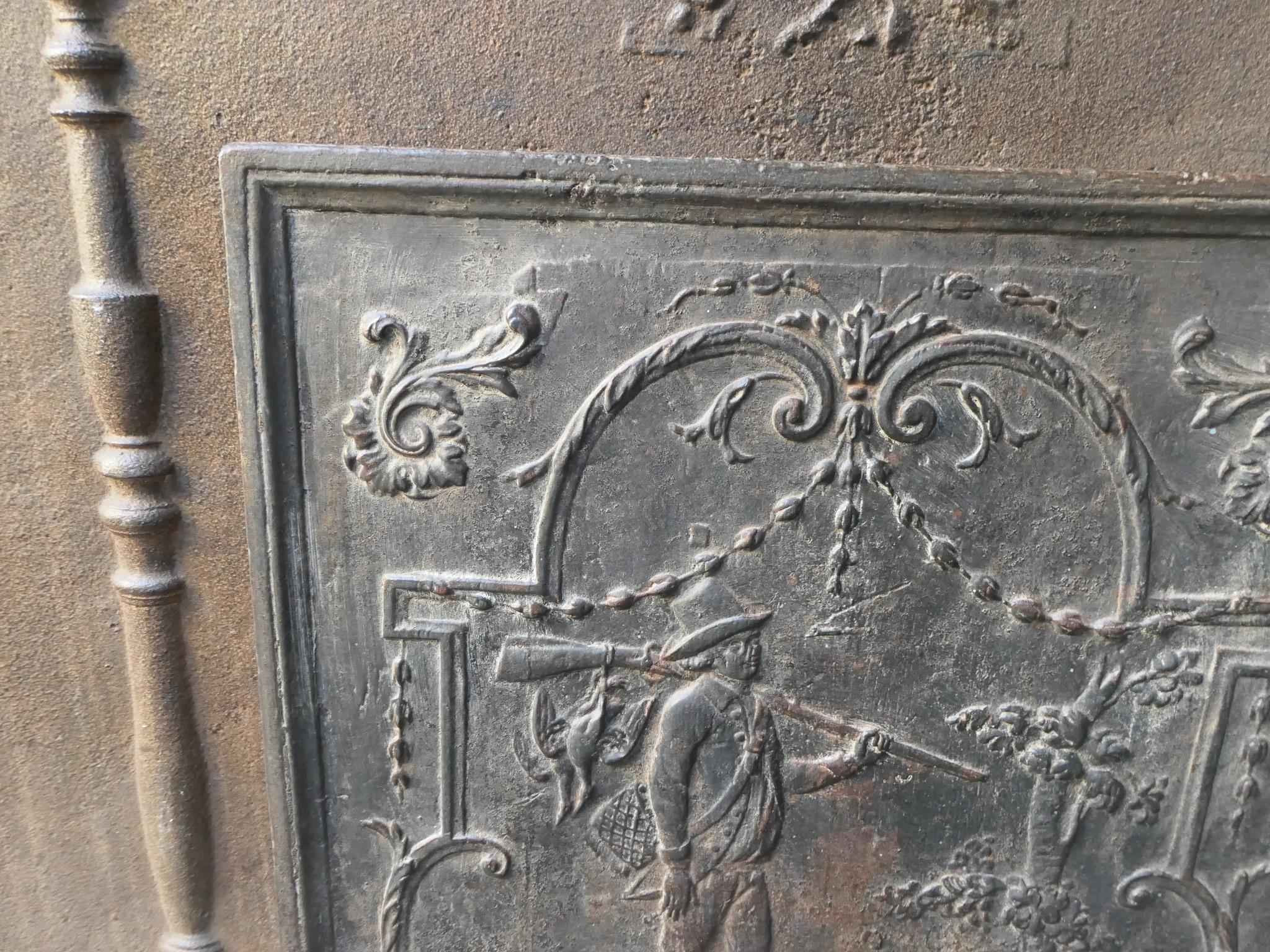Napoleone III francese  Stile 'Il cacciatore' Fireback / Backsplash in vendita 2