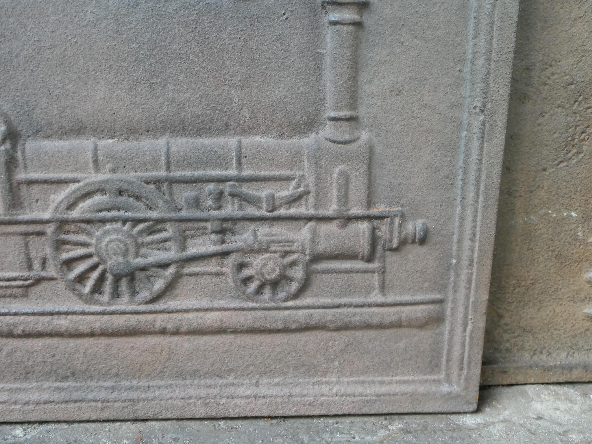 Parafuoco francese Napoleone III 'Train', XX secolo in vendita 4