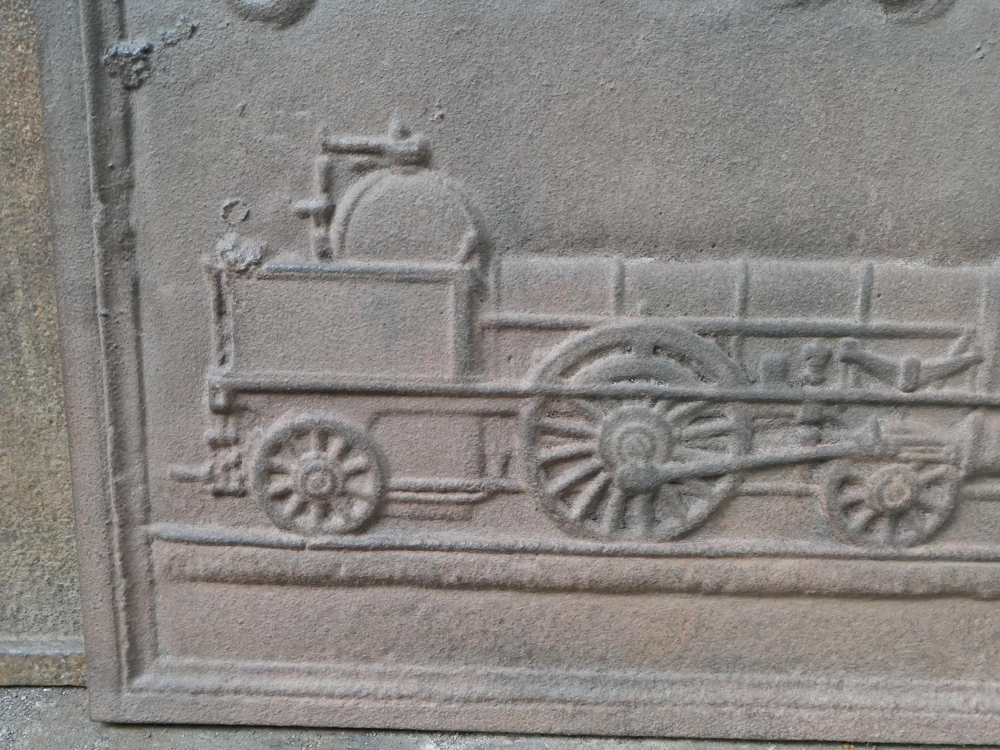 Parafuoco francese Napoleone III 'Train', XX secolo in vendita 5