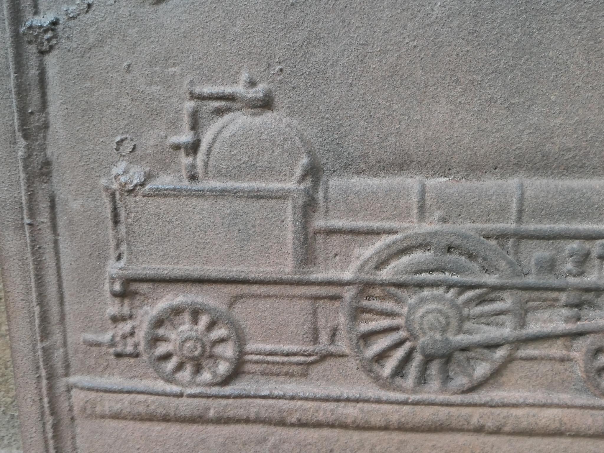 Parafuoco francese Napoleone III 'Train', XX secolo in vendita 6