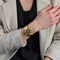 Armband aus 18 Karat Roségold mit türkisfarbener und schwarzer Emaille und feinen Perlen, Napoleon III.-Perlen