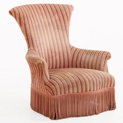 French Napoleon III Walnut Armchair, C. 1870.
