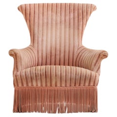 French Napoleon III Walnut Armchair, C. 1870.