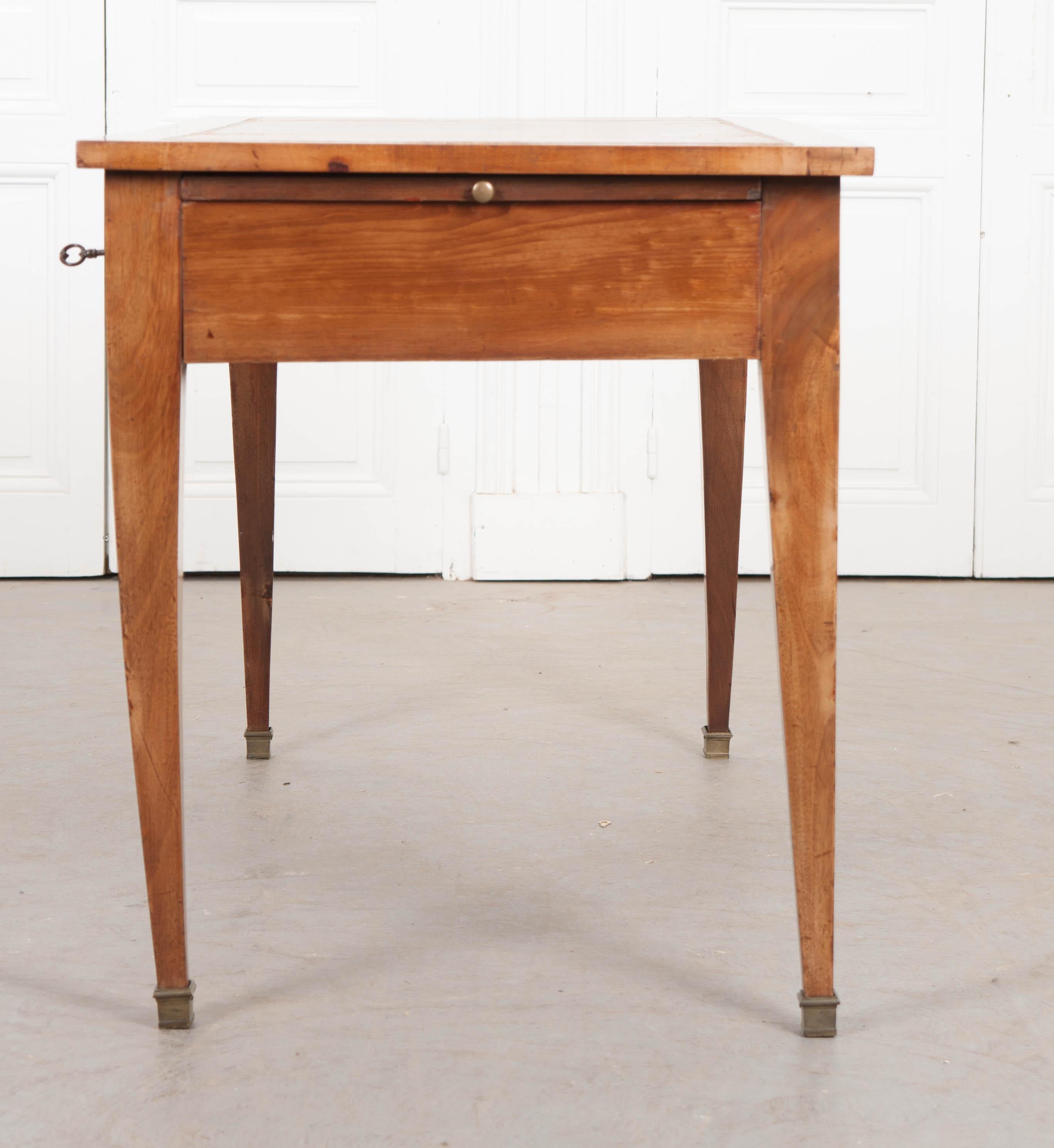 French Empire Walnut Writing Table 7