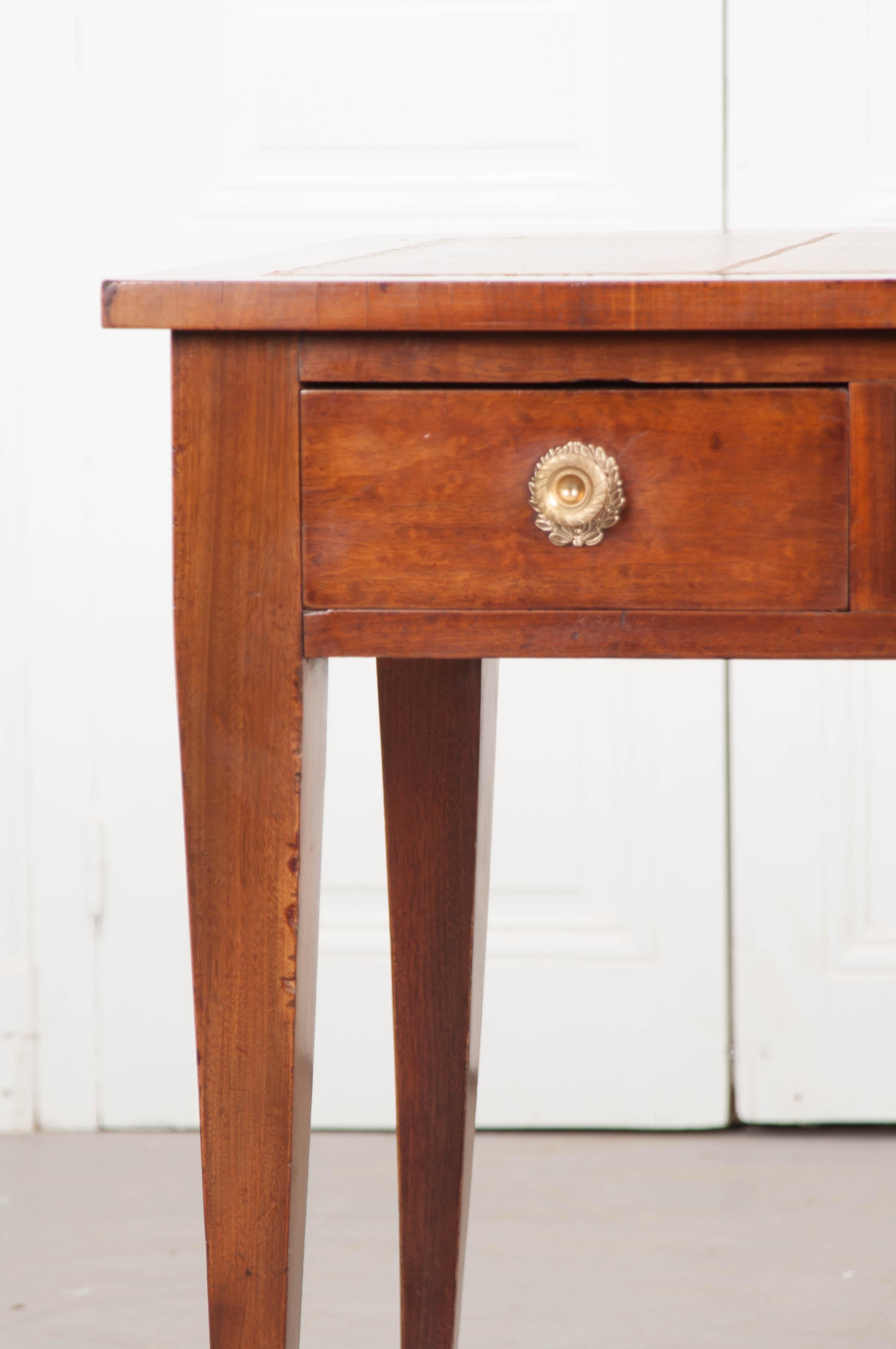 French Empire Walnut Writing Table 1