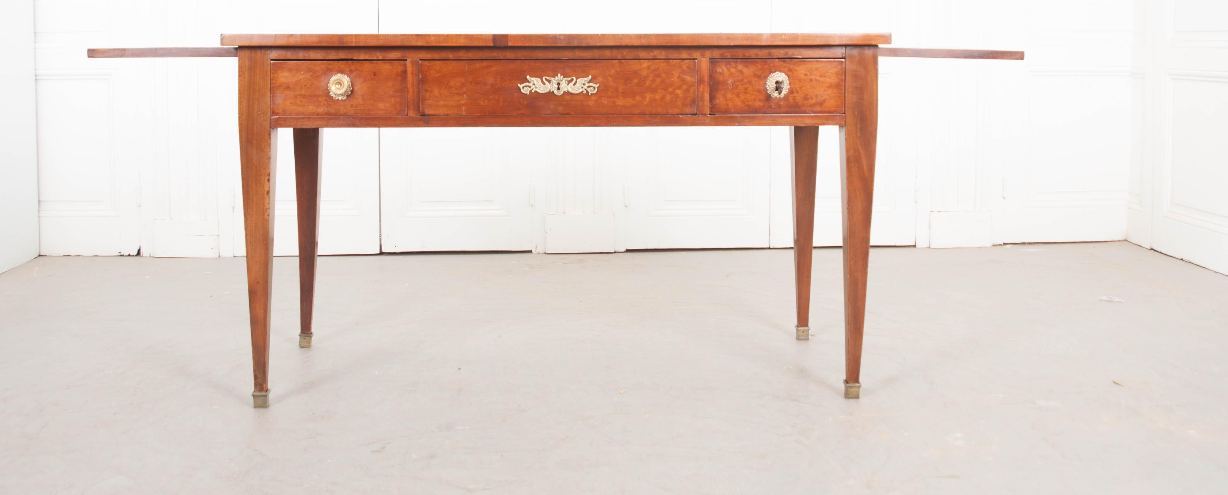 French Empire Walnut Writing Table 4