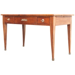 French Empire Walnut Writing Table